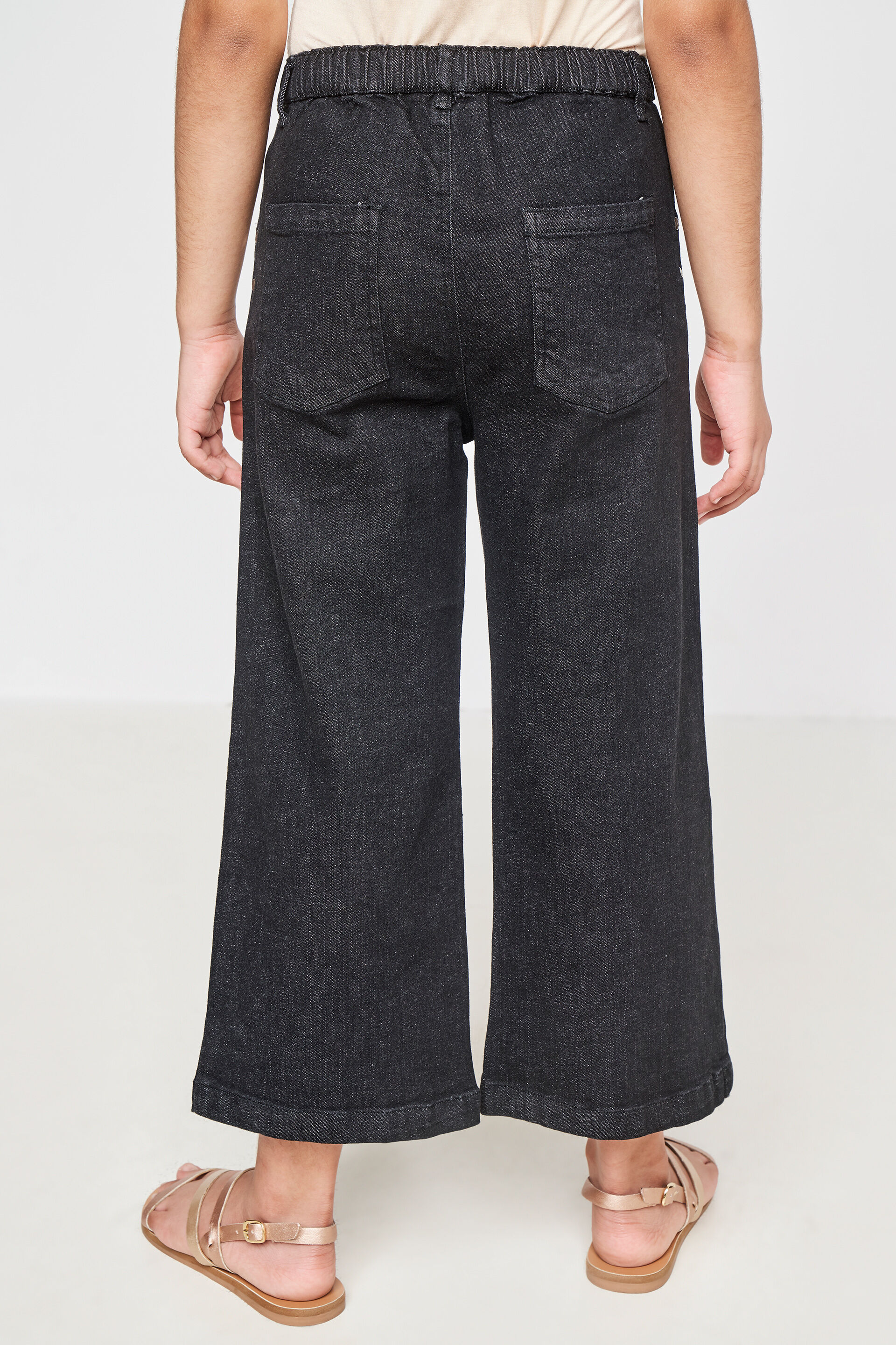 Black Solid Regular Bottom, Black, image 2